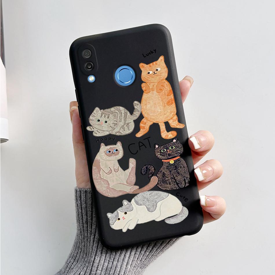 For Honor Play Case COR-L29 Phone Cover Cute Bear Cartoon Frog Soft Silicone Matte Fundas Coque For Honor Play Shockproof Bumper