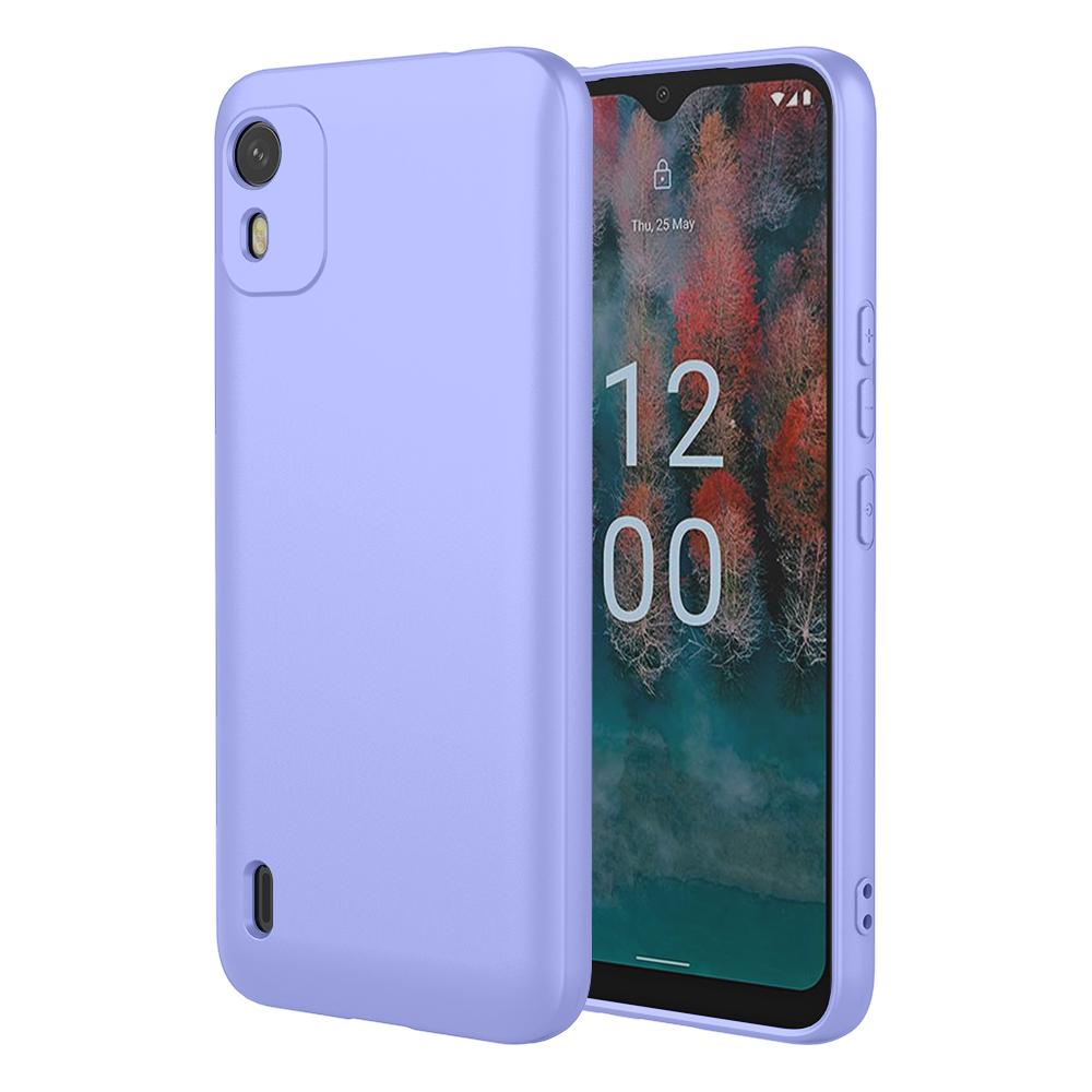 

Flexible Liquid Silicone Case For Nokia C110 C12 C31 G22 Protective Cover Bumper Fundas Coque Shell Capa Nokia G22 фиолетовый