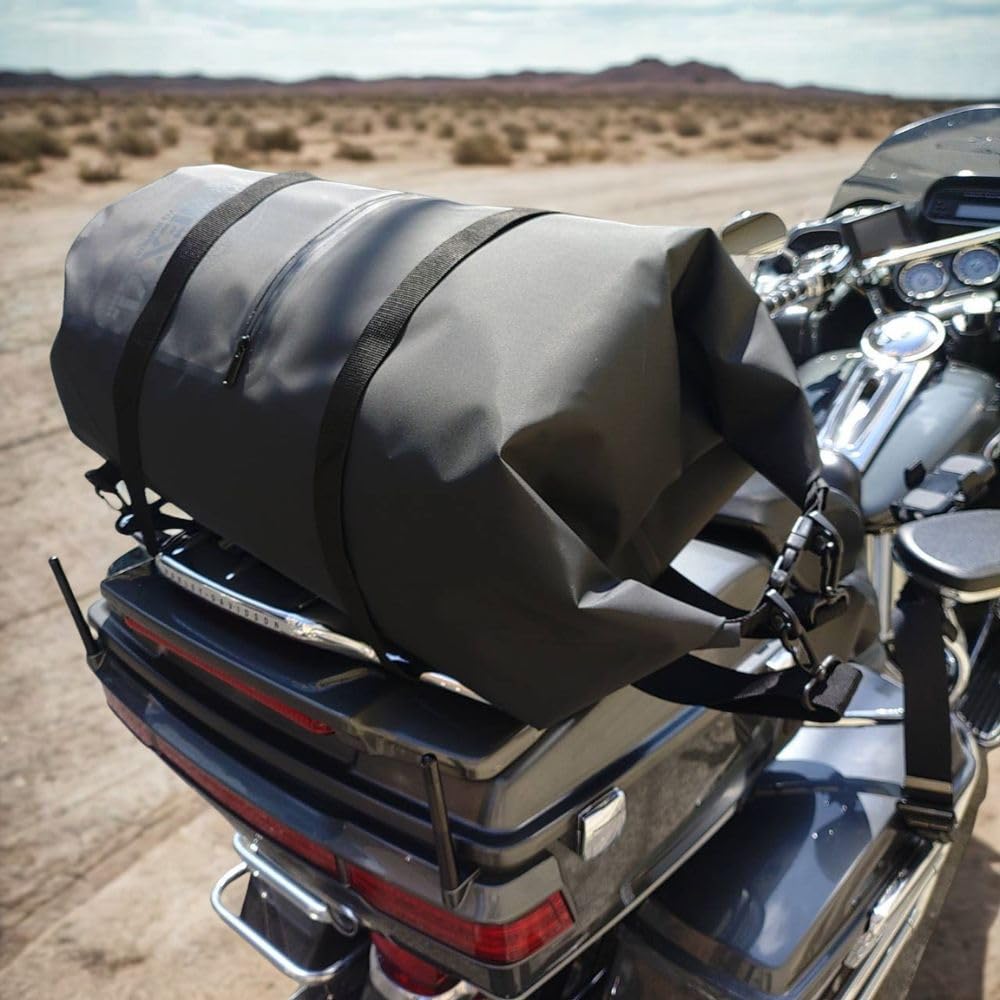 Motorcycle NEXYL 60L Waterproof Drum Bag for Large Fully PVC Outdoor Motorcycles, Capacity, Waterproof, Tarpaulin, Roll-Top Backpack, Touring,