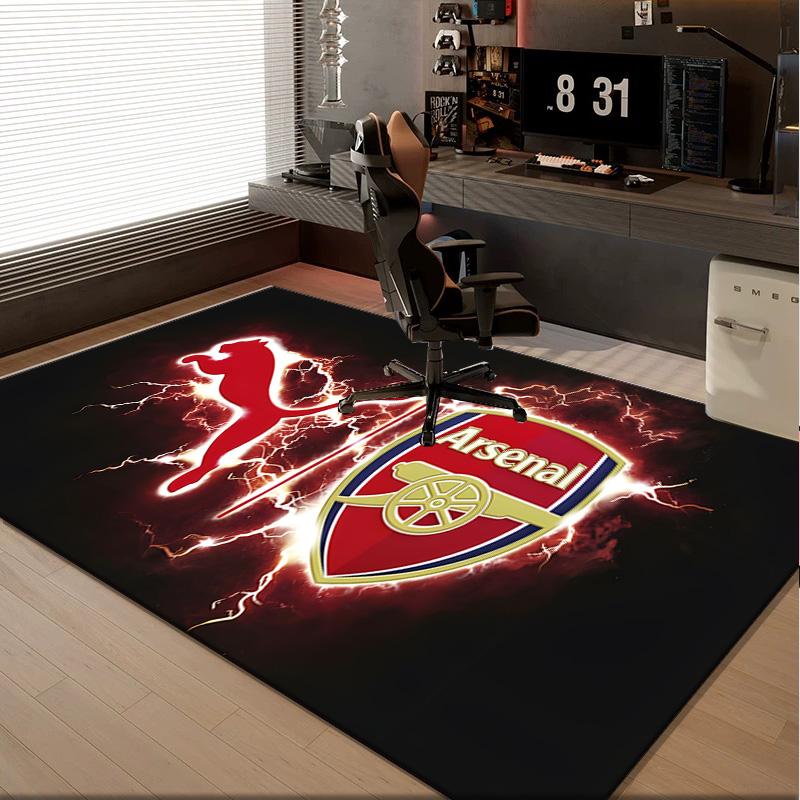 1PC rug Arsenal Football Club Crest Carpet, Chair Rug,Area Rug for Office Bedroom living rooms bedroom, Doormat decor Christmas fan gifts