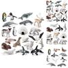 Set de Figuras de Animales del Ártico de PVC Oso Polar Pingüino con Figuras Realistas de Vida Silvestre para Exhibición Educativa