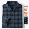 High-quality Pure Cotton Long-staple Cotton Men's Checkered Shirt, New Autumn Style, Fashionable, Cool and Versatile