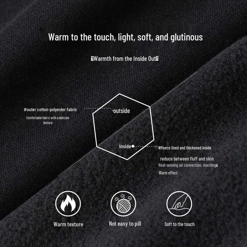 NAS. Stowarzyszenie Polo. Męska bluza dresowa z podszewką z polaru, o dużej gramaturze