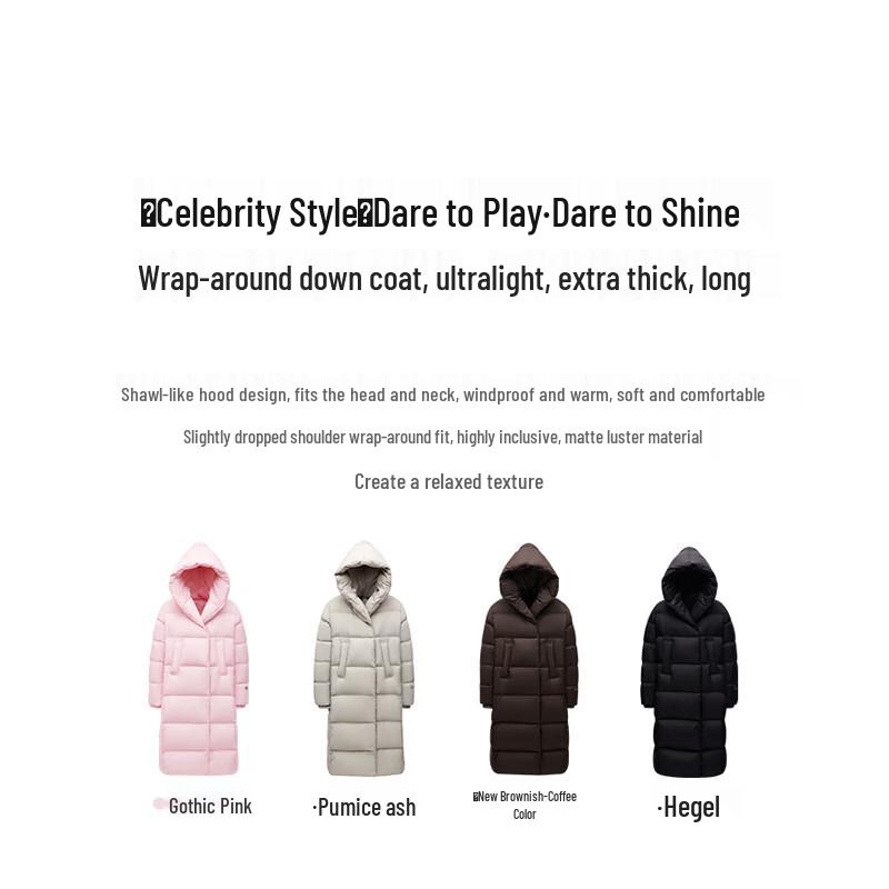 Jinyujie Women's Long Thick Down Puffer Coat Y24808198
