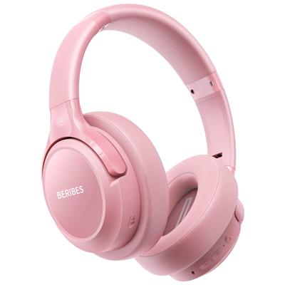 BERIBES Headphones Bluetooth 55 Hours Playback 3 EQ Modes Wireless Headphones Weighs Only 180g Comfortable Fit HD Microphone Headphones HIFI Built-in