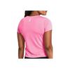 Under Armour Solid Color Round Neck Slim Fit Short Sleeve T-Shirt Women Tops Pink 1382434-682