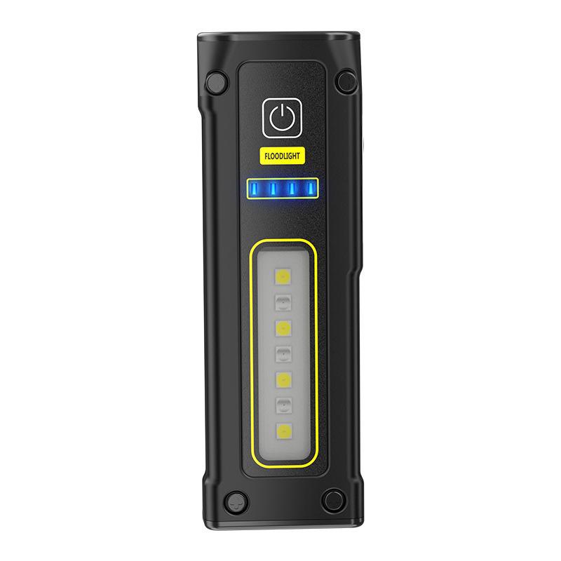 COB LED Flashlight Rechargeable Flashlight Mini Torch Magnet Emergency Power Bank Outdoor Camping Pocket Light