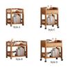 Bamboo Bathroom Shelf Coffee Bedside Table Display Rack Multifunctional Storage Stand Sturdy Corner