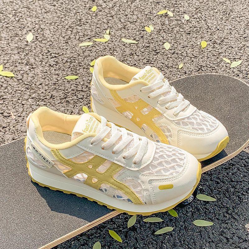 Dexun Women's Mesh Breathable Summer New Versatile Super Fire Forrest Gump Shoes Casual and Lightweight Running Shoes