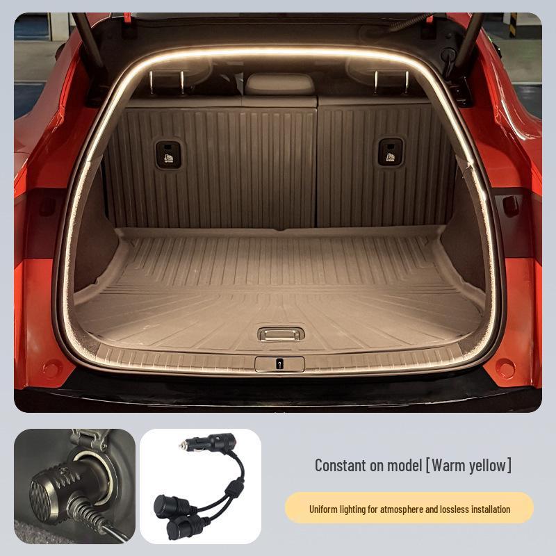 Compatible with Xiaomi YU7 Trunk Ambient Light, Flowing Taillight, SU7 Decorative Light, and Cigarette Lighter LED Splitter