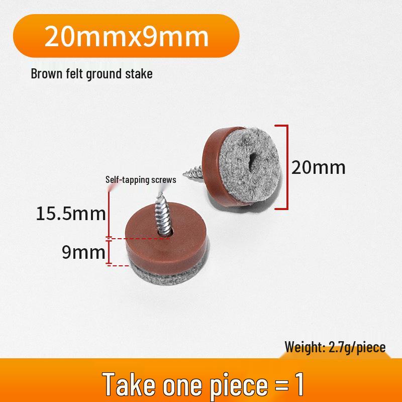 Thickened Silent Anti-slip Furniture Floor Pads: Moisture-proof Felt Nail Protectors for Tables, Chairs, Sofas, Cabinets.