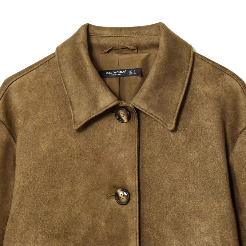 Araltay New Arrival Fashion Style Women's Clothing Fashion Short Suede Texture Effect Jacket Outwear 8372286