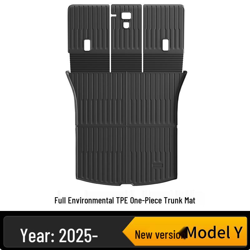 Tesla Model Y Eco-Friendly All-Weather TPE Floor & Trunk Mats.