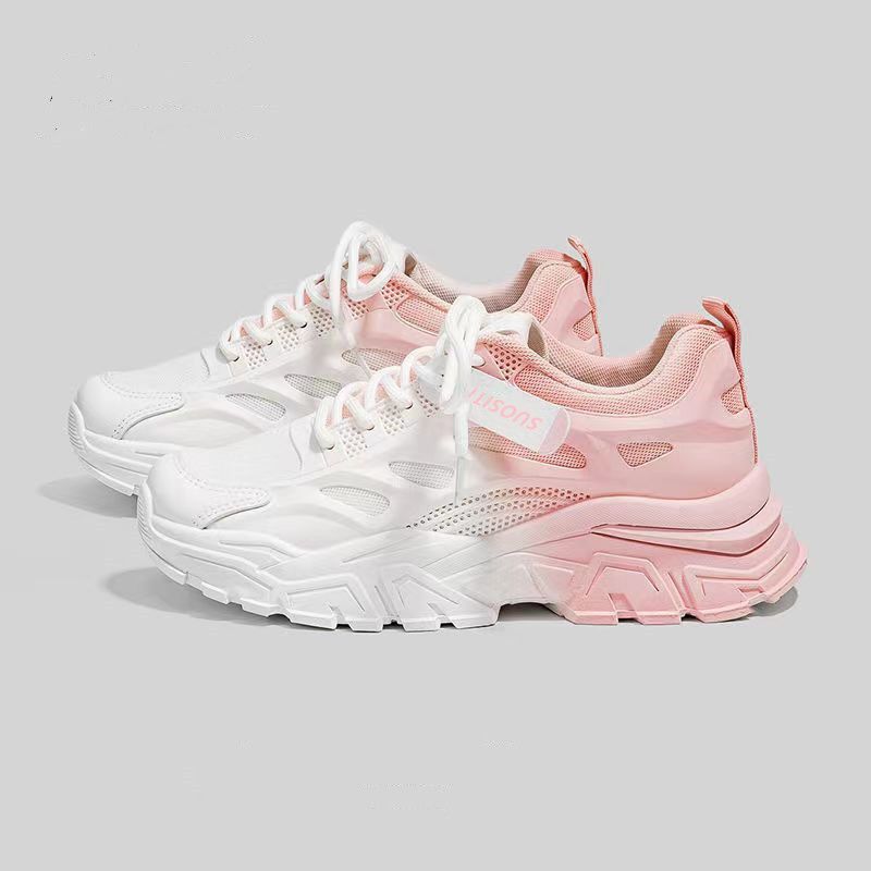 Dad Shoes Girl 2025 Autumn and Winter New Muffin Single Shoes Versatile Fashion Thick Sole Height Increase Comfortable Casual White Shoes