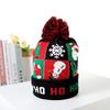 Christmas Decorations Flanged Ball Knitted Hat ED Light Hat Adult Children's Hat, Children's Glowing Christmas Hat