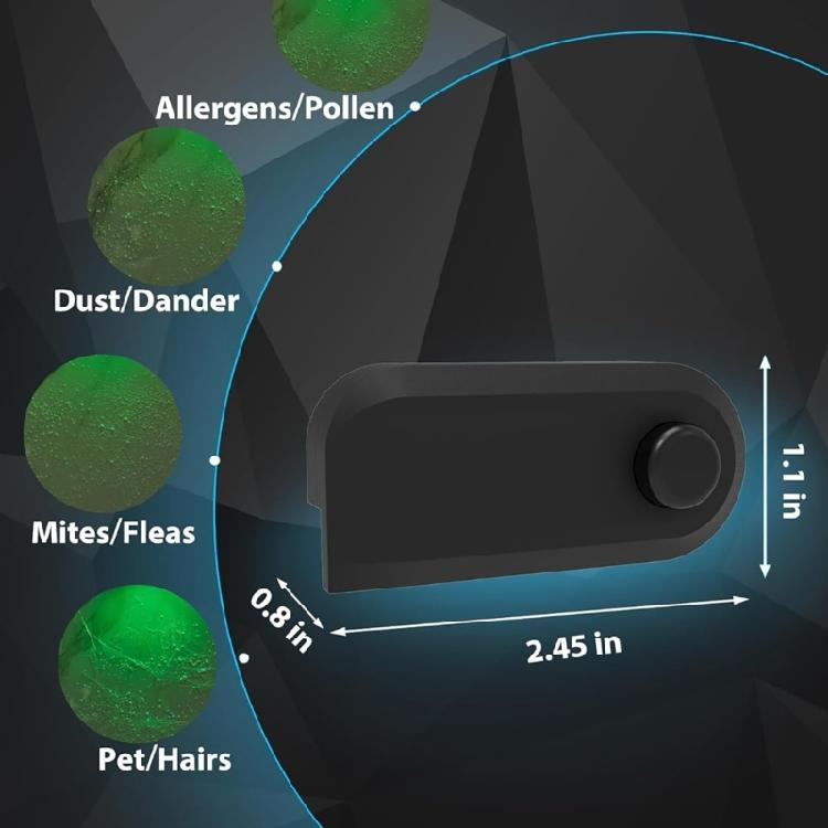Multifuntional Dust Display LED Lamp Clear Dust Detection Light Plastic Material