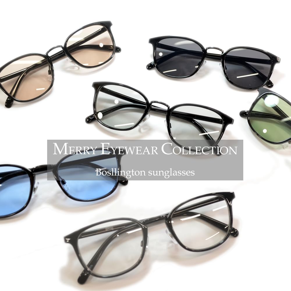 Merry Pleasure fashion light color light round Asian fit [MERRY PLEASURE] sunglasses, glasses, lenses, Wellington, Boston, Boslington, color, glasses,