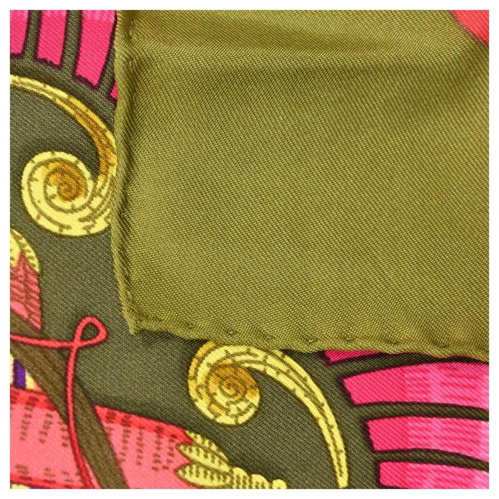 Auth HERMES Carre 90 Scarf Cheval Turc Silk He9915sg Used