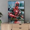 5D DIY Diamond Art Painting Kits for Adults, Deadpool Full Round Crystal Diamond Kits for Beginner for Home Wall Decorate