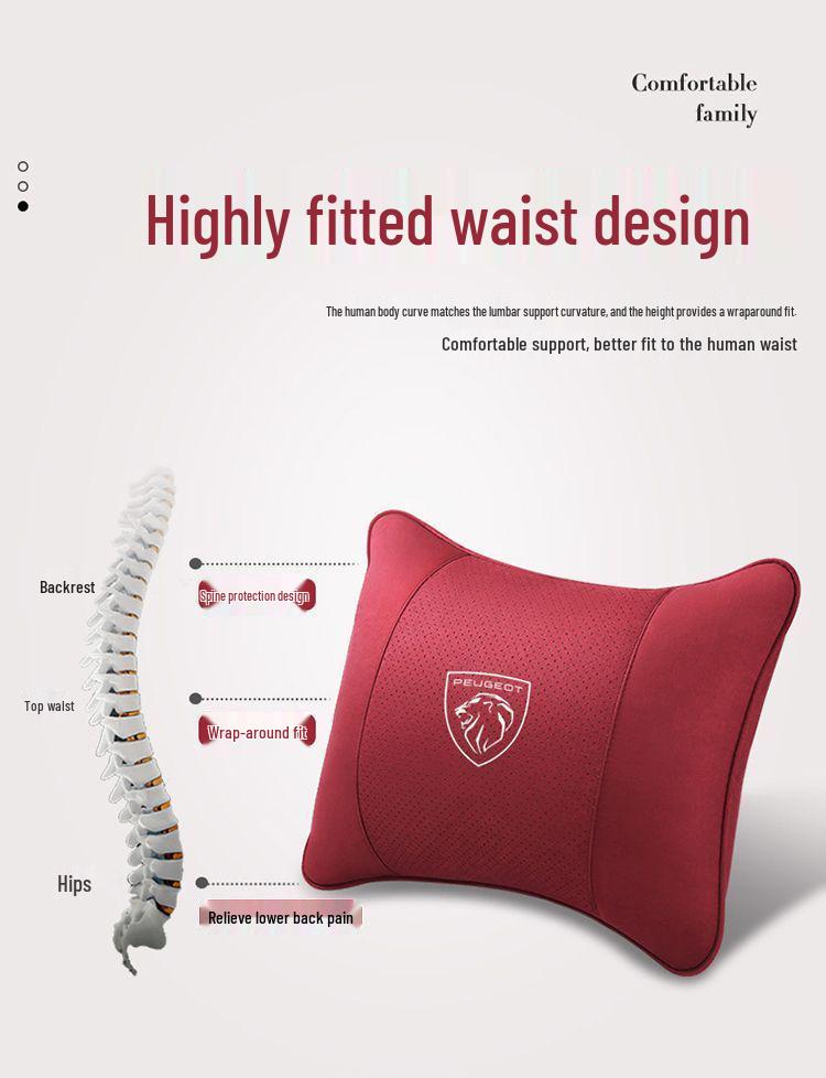 Peugeot 408, 4008, 2008, 508L Headrest, Lumbar Support Cushions, Neck Pillows, & Interior Emblems.