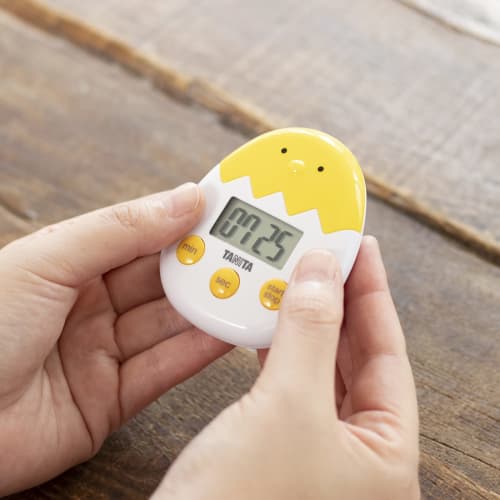 Tanita Piyo Piyo Timer, 100-Minute Counter, TD-419-YL, Yellow