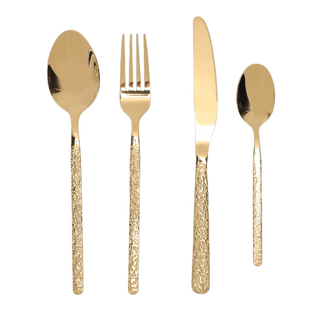 Flatware Set for 6 Person Stainless Steel Utensil Cutlery Set Fork Spoon Tableware Dishwasher Safe for Restaurant Wedding Party