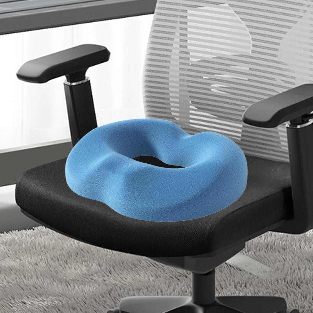 Coccyx Donut Cushion for Comfort in Office And Vehicle, Memory Foam Chair Pad