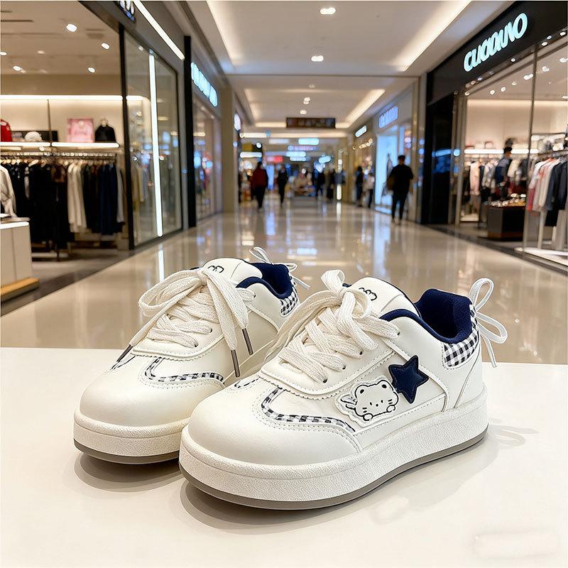 

Korean platform women s spring and autumn new board shoes children ins versatile niche bread shoes 40 синий