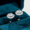 D Color 2.4cttw  Moissanite Diamond Vintage Stud Earrings For Women 18K Gold Plated 925 Sterling Silver Earrings