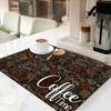 Waterproof Dish Drying Mat TPR Coffee Machine Mat Kitchen Drain Pad  Bathroom