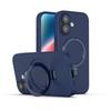 Magnetic Silicone Phone Case With Kickstand IPhone 17 16 15 14 13 12 11 Pro Max Full Cover Shockproof Soft Skin-Friendly
