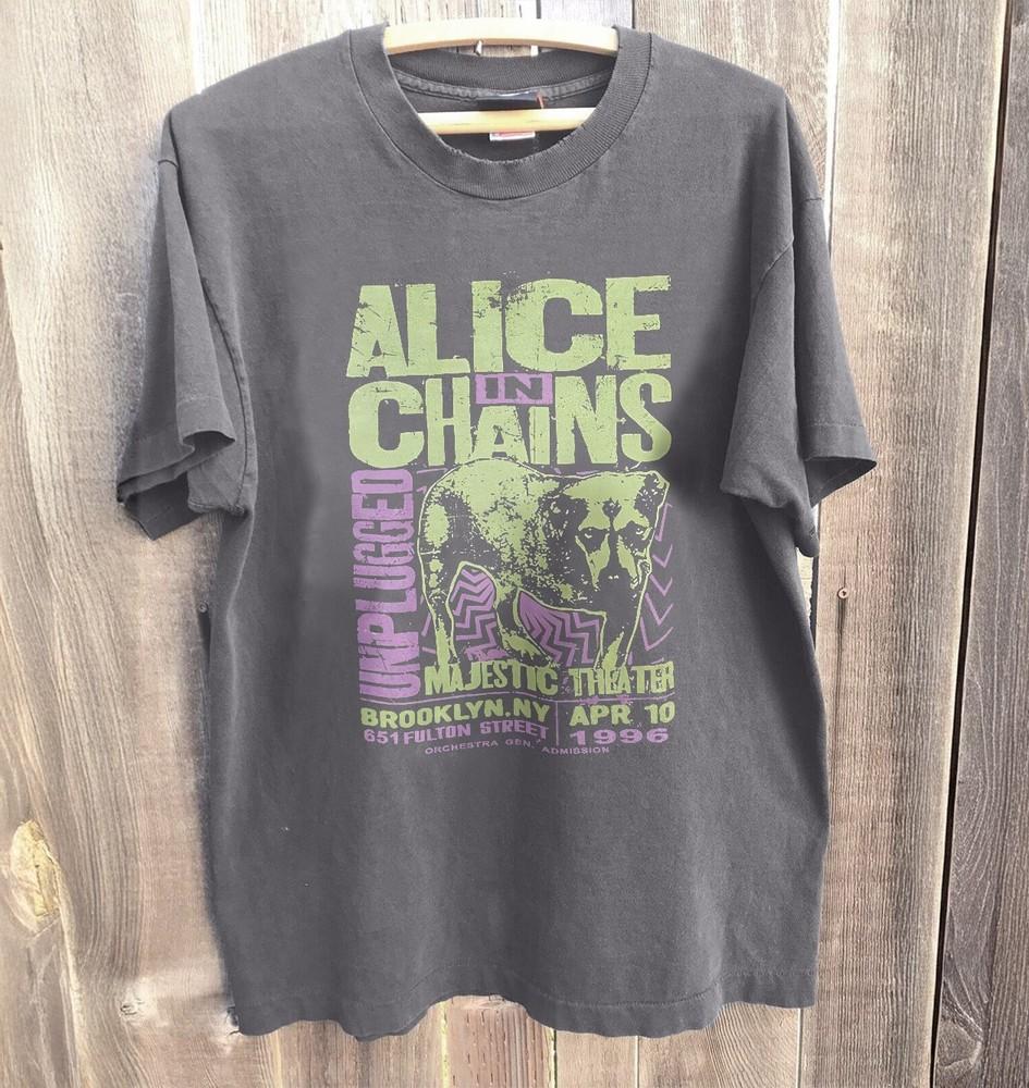 New ALICE IN CHAINS Attractive Charcoal Cotton Tshirt Unisex T-Shirt XXXL