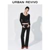 UR 2026 Spring Washed Slim Flare Jeans