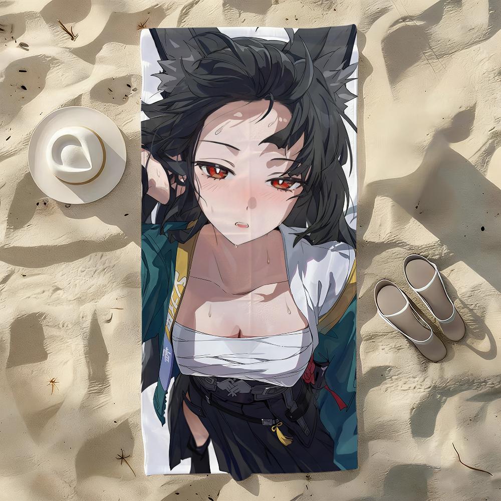 

Zenless Zone Zero Hoshimi Miyabi Towel For Swim Yoga Gym Quick Drying Soft and skin-friendly Beach Towels All-Season W40*H60(CM)