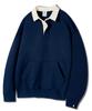 Ghost Republic Basic Rugby Collar Sweatshirt Gmt-162_Navy