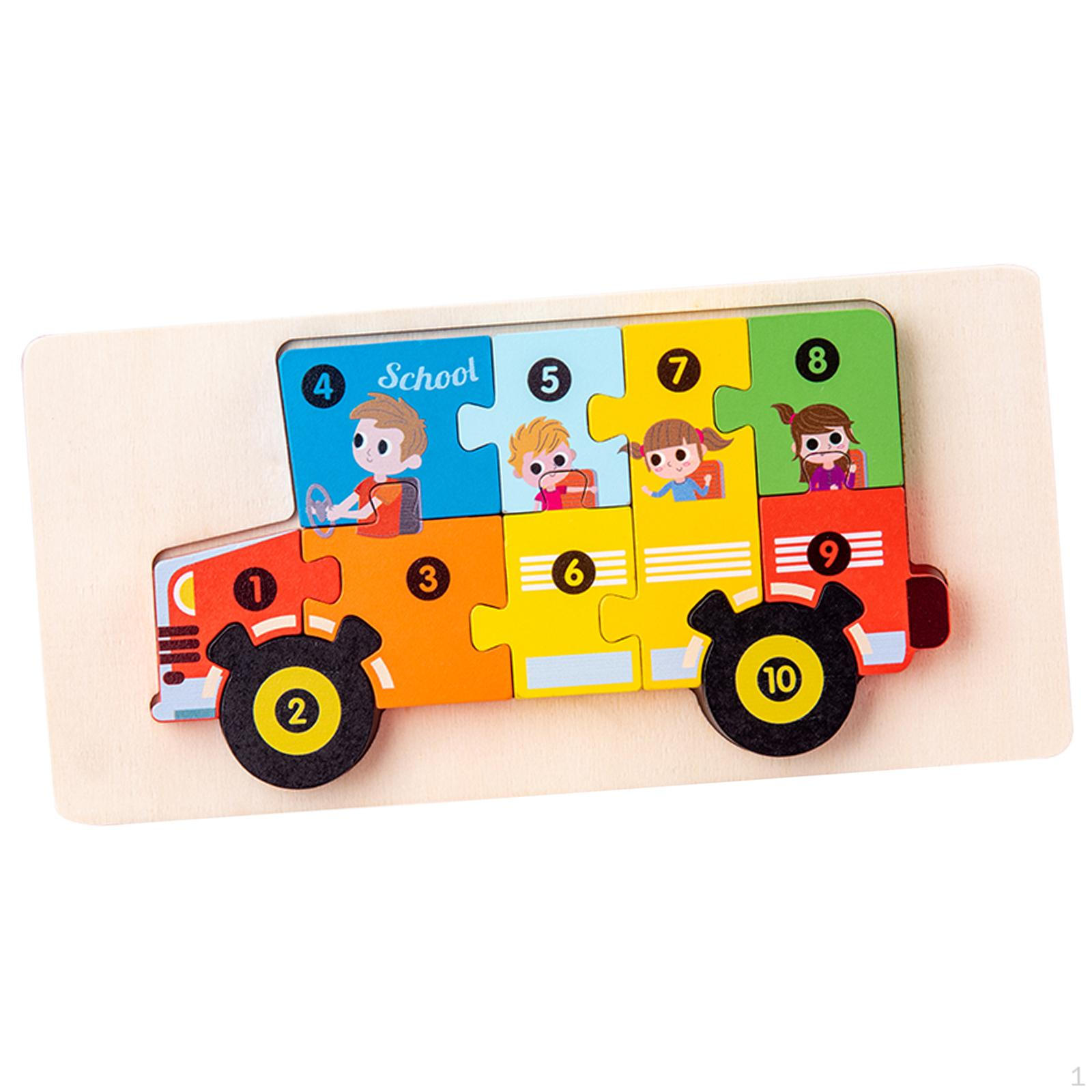 

Игрушки Монтессори, сортировка по цвету и форме, игрушечные машинки, головоломки для малышей, головоломки для мальчиков и девочек Bus