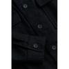 H M Cotton Overshirt Black