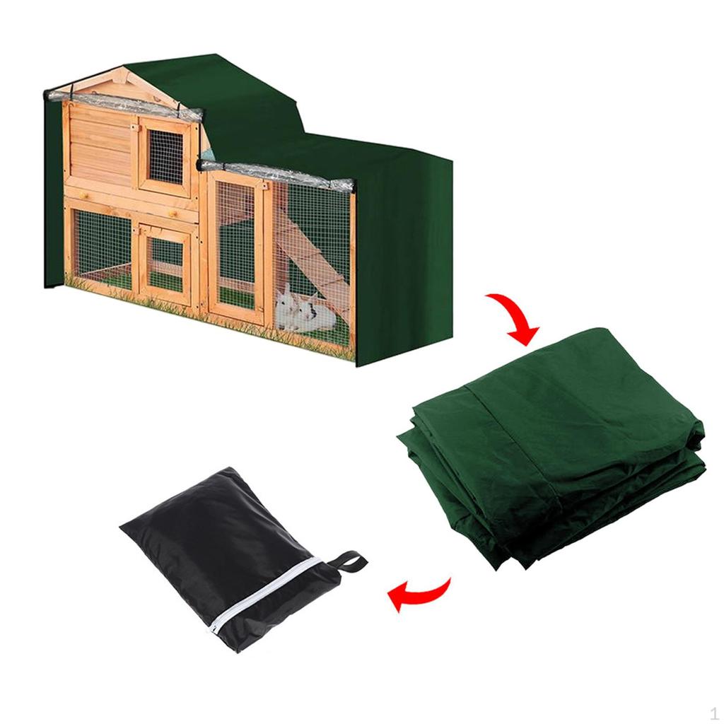 Satın alın Dust Cover Waterproof Rabbit Cage Visible Window Accessory