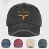 MLFO Adjustable Vintage Baseball Cap Featuring the Yellowstone Dutton Ranch Designantique Black Finish Unisex Casual Style