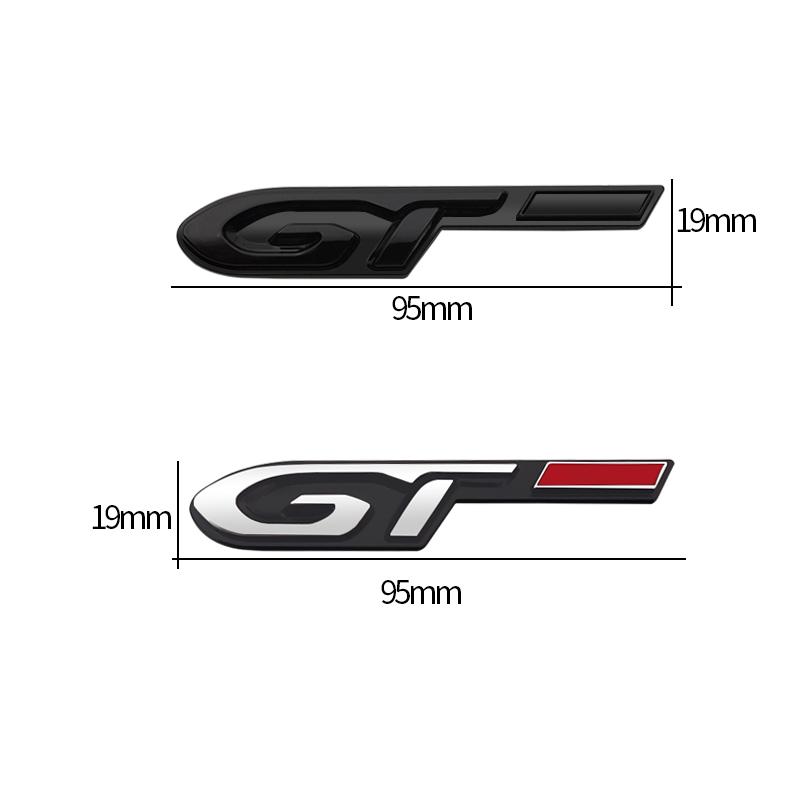 3D Metal car Letter Rear trunk Decals Emblem Badge sticker For Peugeot GT 206 207 208 301 307 308 406 408 508 5008 2008 3008