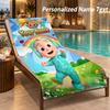 Cocomelon Custom Name Beach Towel Large Soft Towel for Indoor Bathroom Outdoor Beach