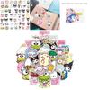 100pcs Sanrio Kuromi Melody Waterproof Reusable Sticker Luggage Decor