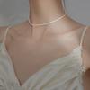 Popular 925 Silver Sparkling Clavicle Chain Choker Necklace For Women Fine Jewelry Wedding Party Birthday Gift