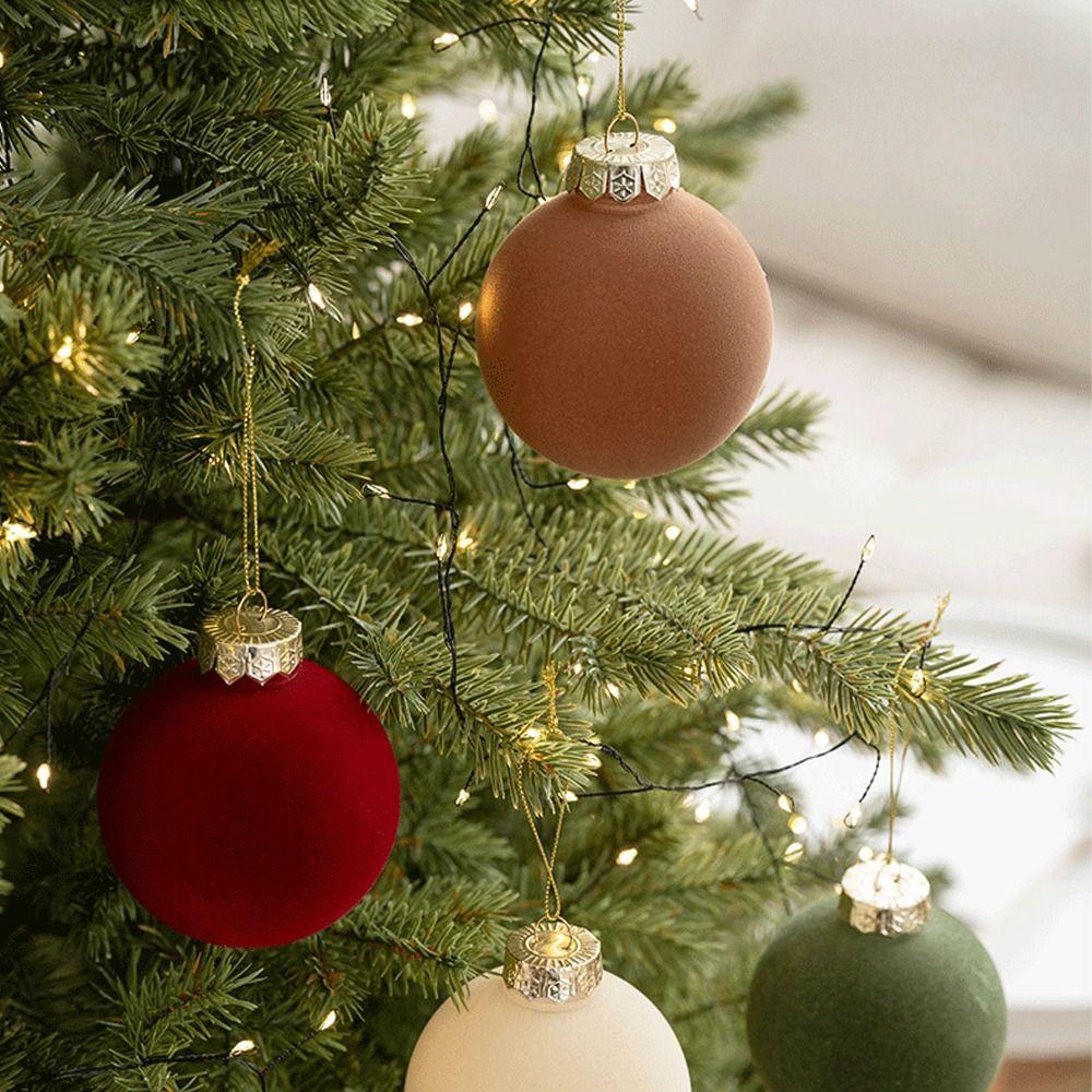6pcs Shatterproof Christmas Hanging Balls 8cm Merry Christmas Decor  Holiday Festive