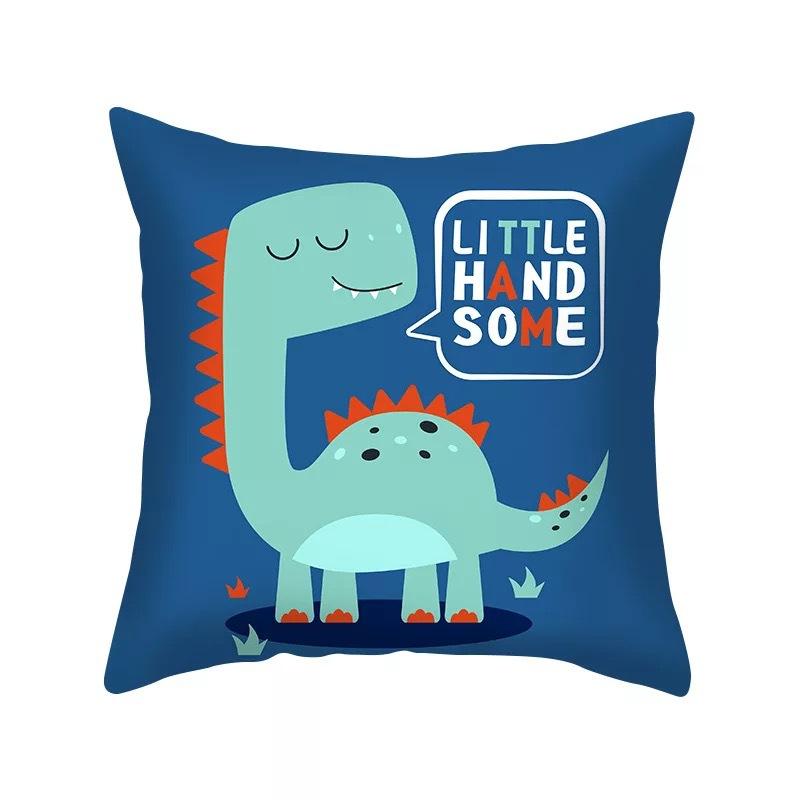Cartoon Dinosaur Pillow Cover Children's Room Decorative Pillow Cushion Cover