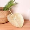 Bamboo Palm Leaf Fan Handmade Heart Shaped Fan Photography Props Hand-woven Fan  Outdoor Activities