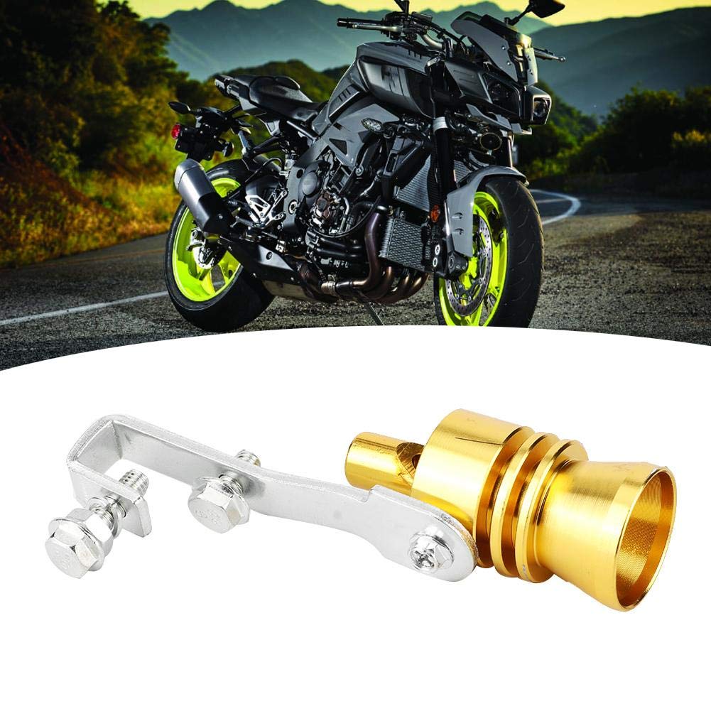 Turbine Whistle, Qiilu Exhaust Pipe Speaker Sound Whistle Speaker (Gold)