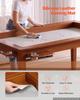 VEVOR Board Game Table 2-in-1 Gaming and Dining Table 1.6 X 1 X 0.76 M, Roomy for 6 Players, with Removable Tabletop, Leather Gaming Mat