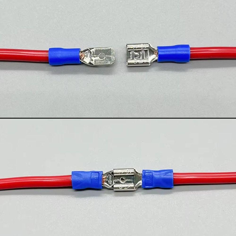 50Pcs 2.8/4.8/6.3mm Electrical Crimp Terminal FDD/MDD1.25/2/5.5 Quick Disconnects Wire Connectors