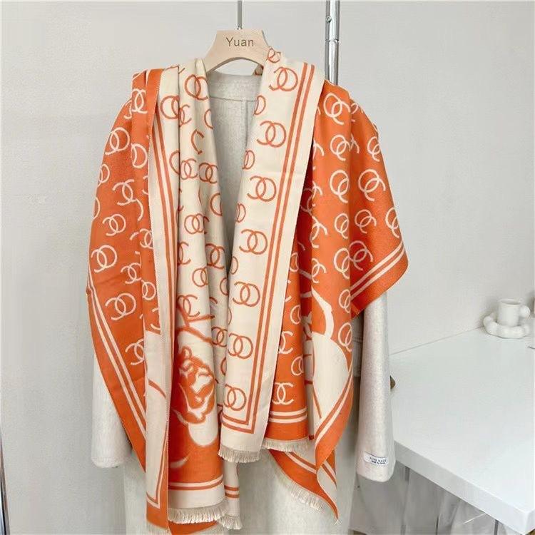 New Autumn and Winter Shawl with High End Scarf Office Blanket Imitation Cashmere Thickened Warm Scarf